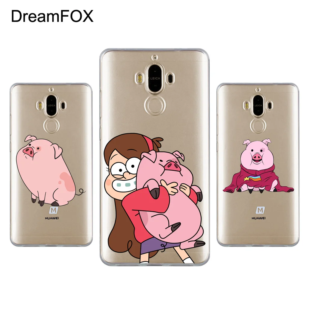 DREAMFOX L507 Мягкий силиконовый чехол из ТПУ с мультяшным аниме Свинкой для huawei mate Nova 2
