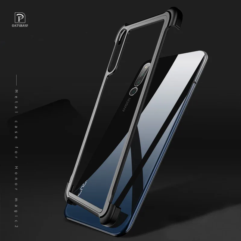 OATSBASF, дизайн Push-pull, металлический чехол для Honor Magic 2, защитная задняя крышка для Honor Magic 2, противоударный чехол-бампер