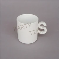 ceramic coffee mug letter s cup gift set 130ml espresso cup