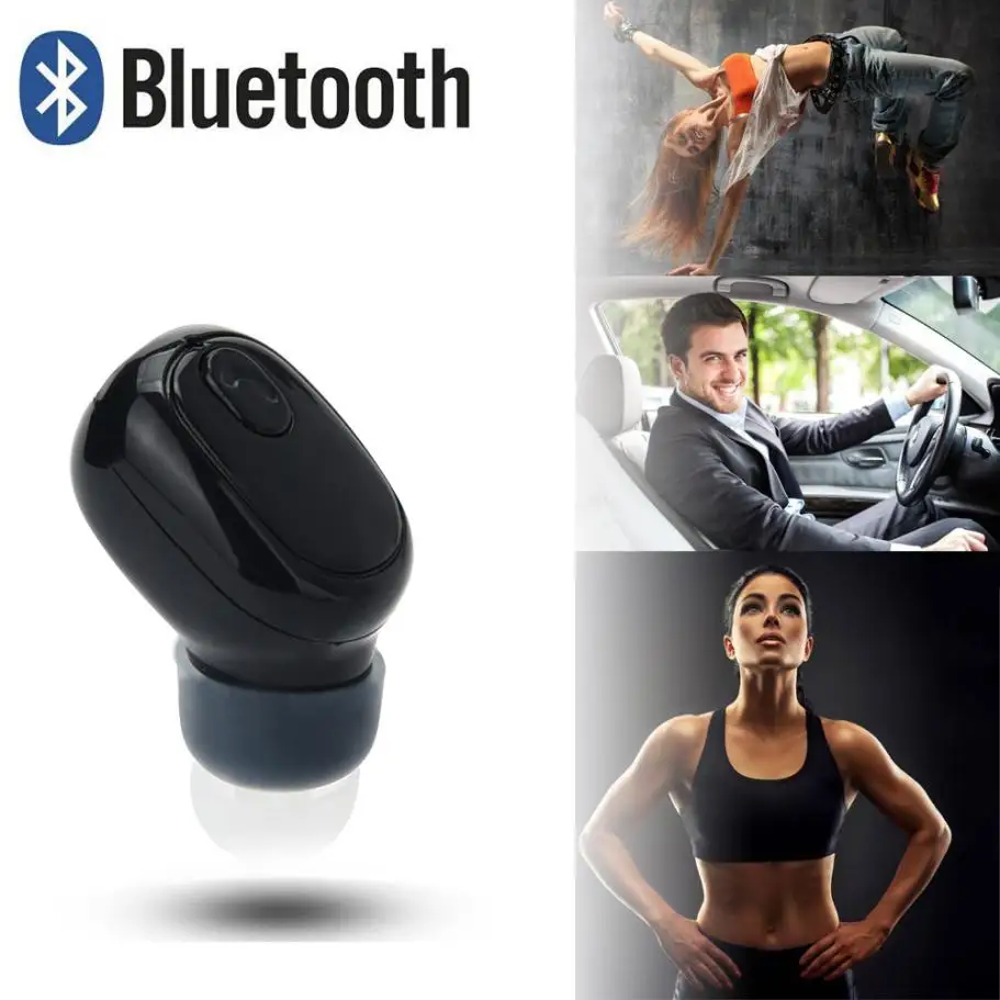 Мини Беспроводная Bluetooth 4 1 стерео гарнитура наушники музыкальные Звонки
