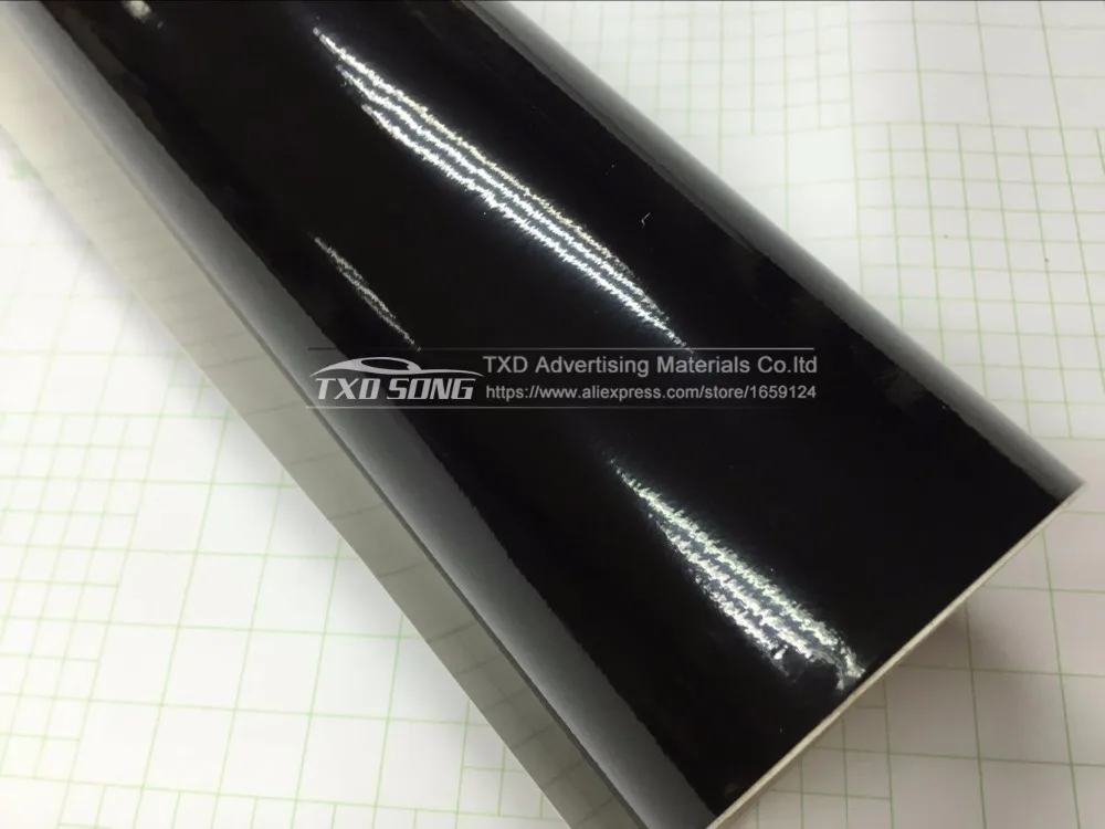 Глянцевый черный стикер на крышу автомобиля защитная пленка с бесплатной