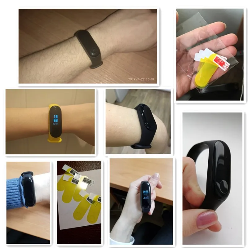 Горячая Распродажа: 5/10 шт. Экран Защитная пленка для Xiaomi Mi Band 3 Смарт-браслет полностью закрывающая Защитная Плёнки не калёное Стекло
