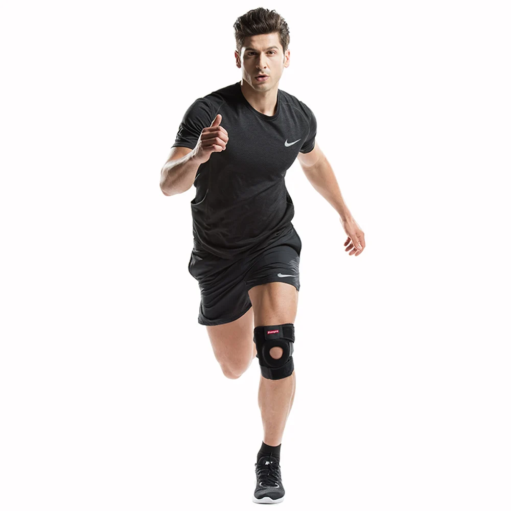 Kuangmi наколенника Поддержка спортивные наколенники Баскетбол открытым коленной