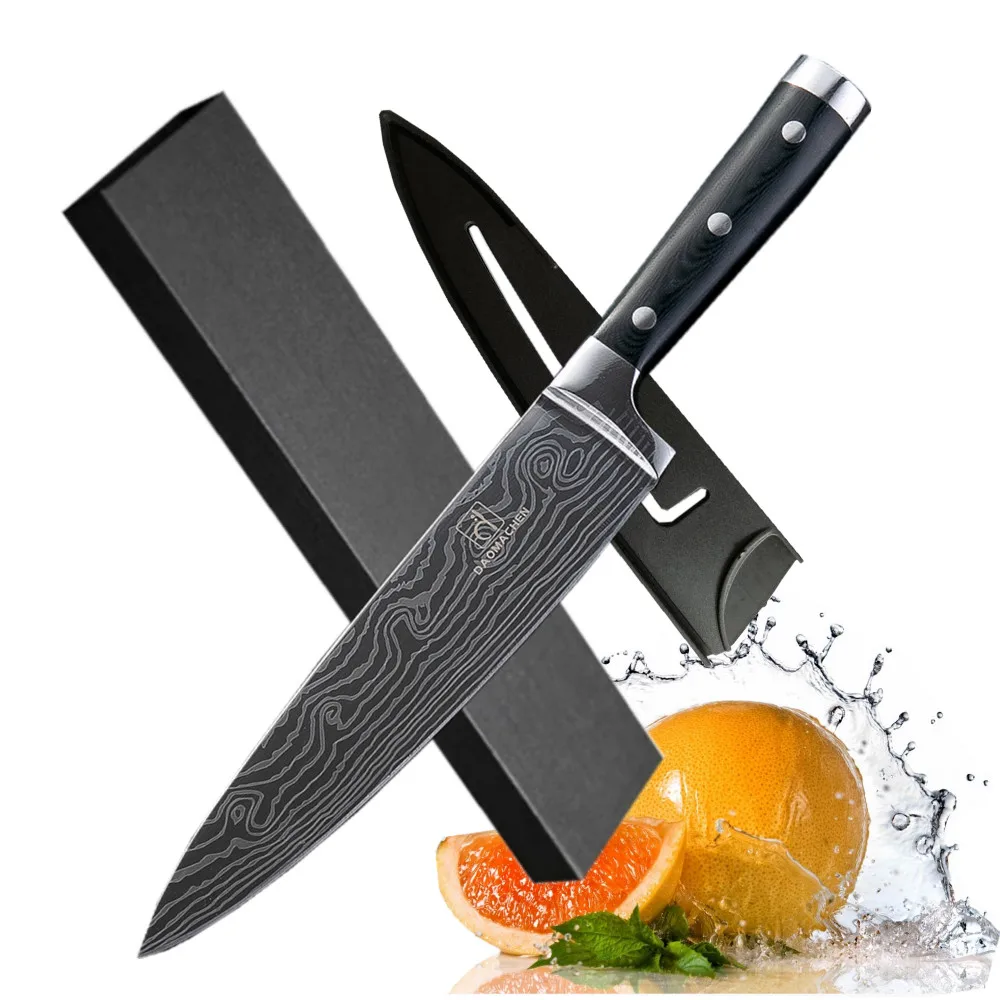 2019 кухонный нож шеф повара 8 дюймов японские ножи из высокоуглеродистой