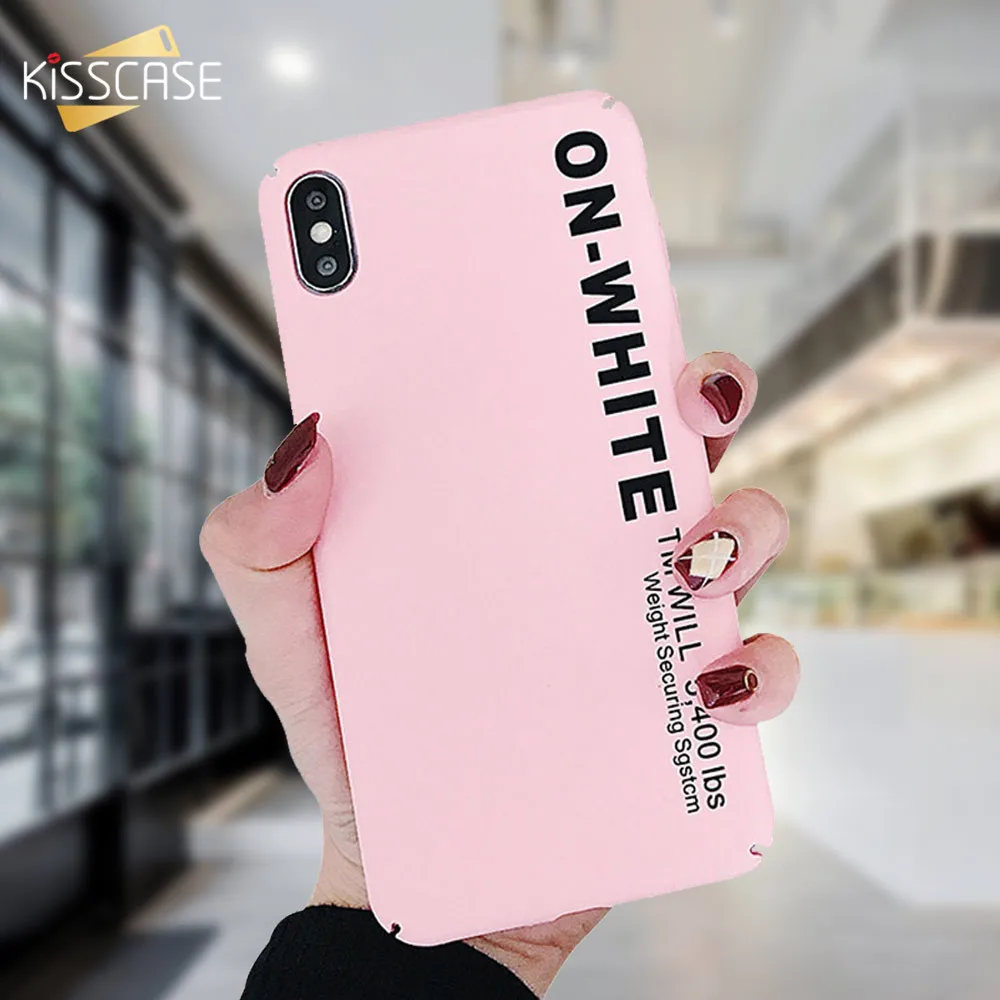 Жесткий чехол KISSCASE с буквенным принтом против отпечатков пальцев для samsung Galaxy A6
