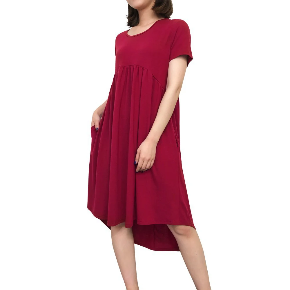 Женское Короткое платье средней длины NORA TWIPS винтажное с асимметричным подолом в