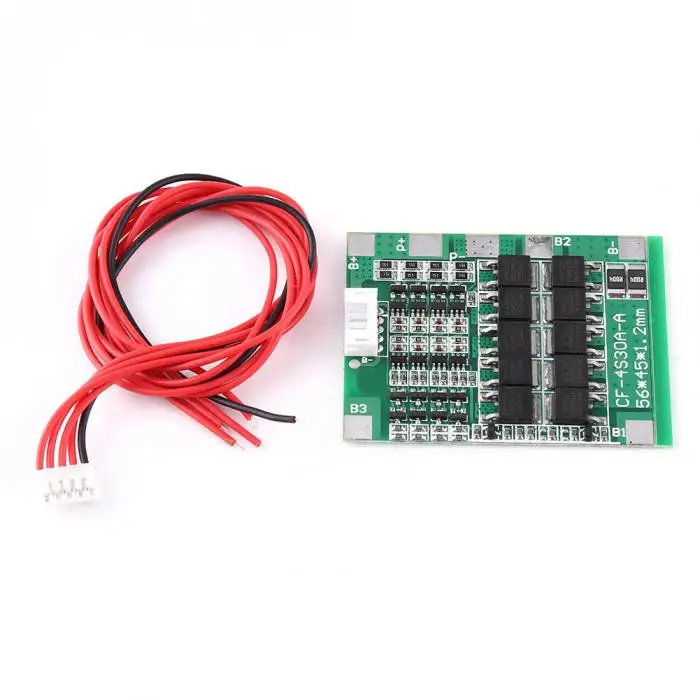 4 струны 14,8 V 30A BMS Щит защиты печатной платы 18650 литий-ионный аккумулятор баланс ячеек- M25