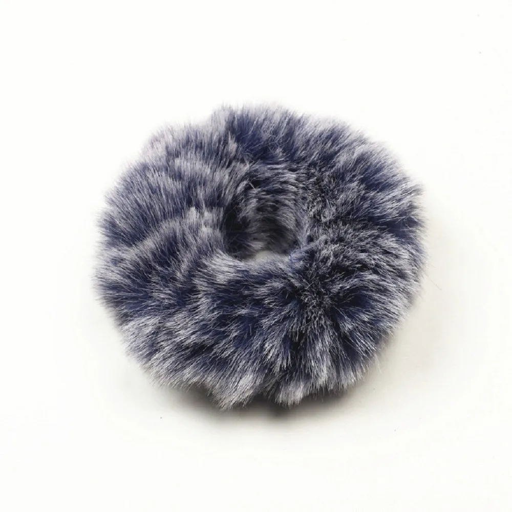 Резинка для волос с кроличьим мехом 1 шт. эластичная резинка держатель хвоста