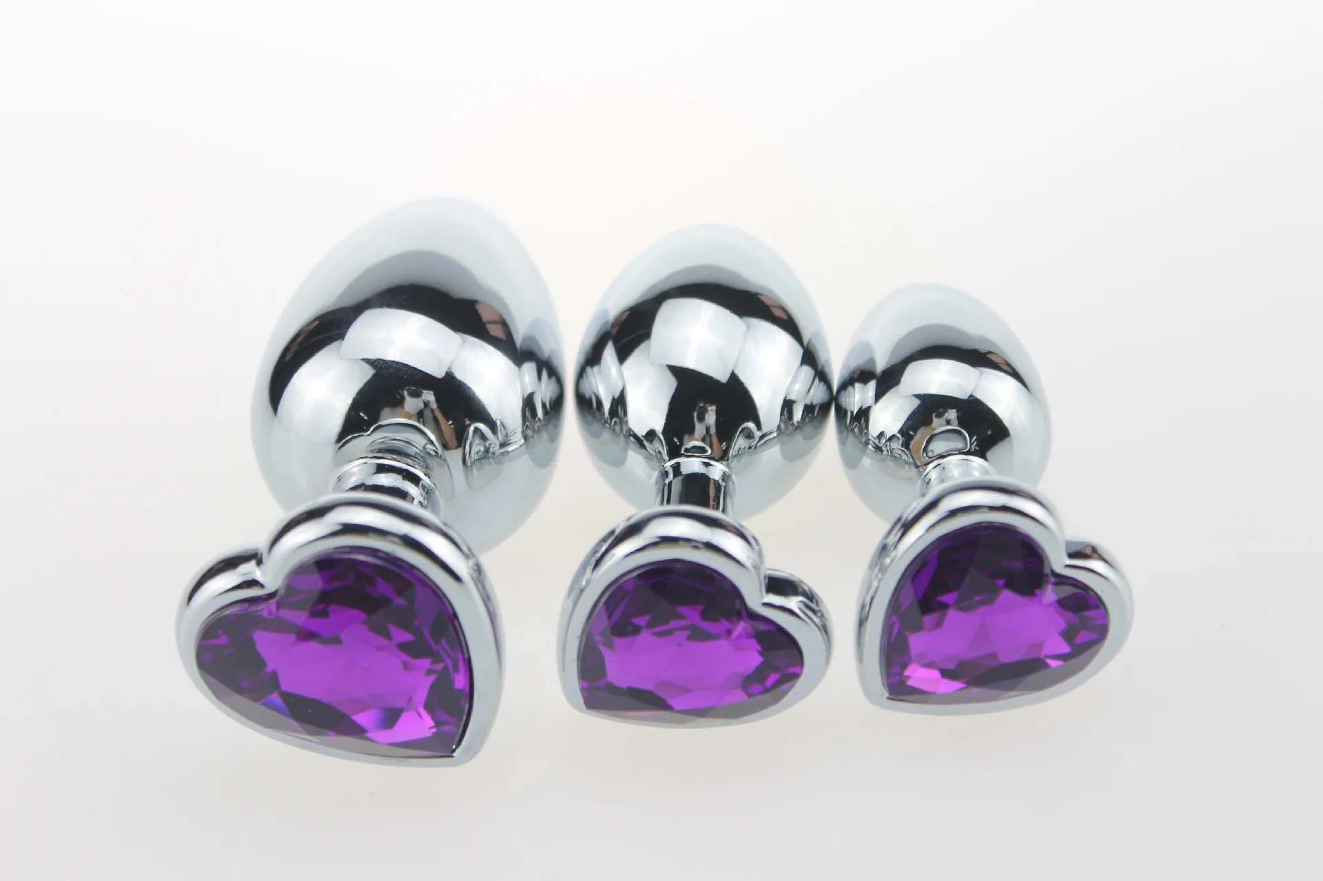 Металлическая Анальная пробка в форме сердца размер/M/L анальная из нержавеющей