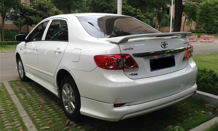Золотой код corolla 2001 до 2013 Высокое качество предотвращает падение ABS спойлер Красный Сигнальный светильник Спойлеры праймер Colpr