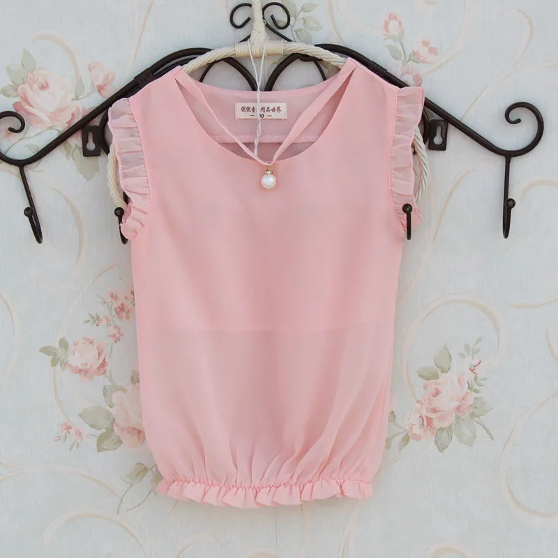 Школьные топы для девочек рубашки детей модная летняя блузка маленьких