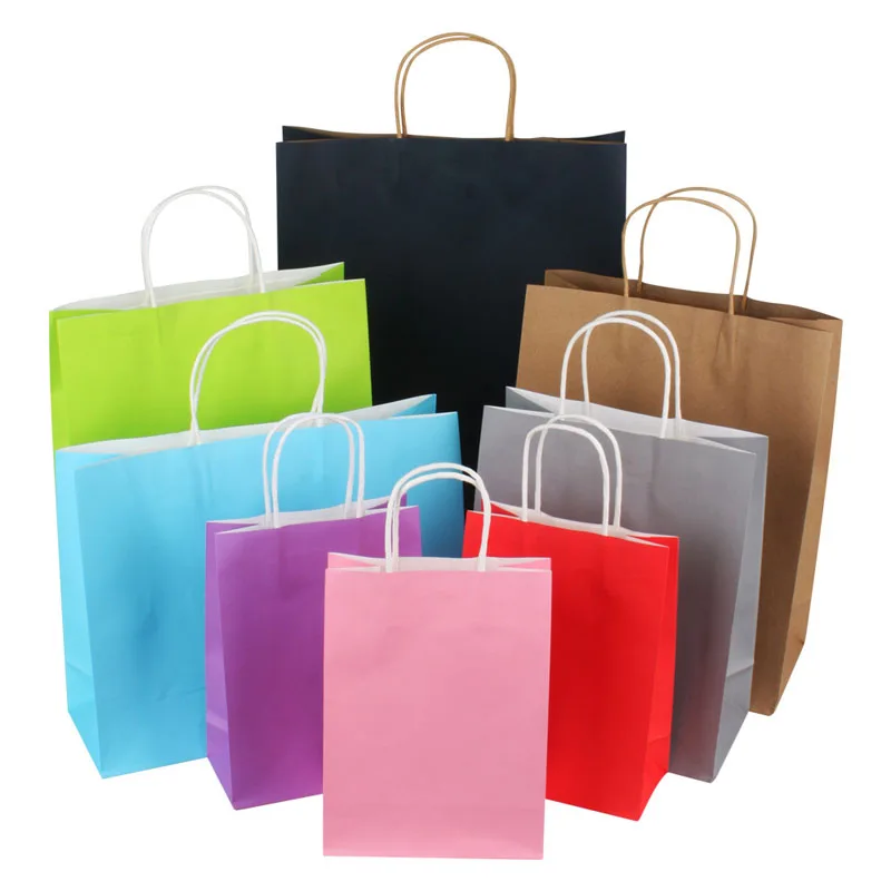 Пакет из крафт бумаги 10 шт. органайзер для хранения ювелирных изделий подарочный