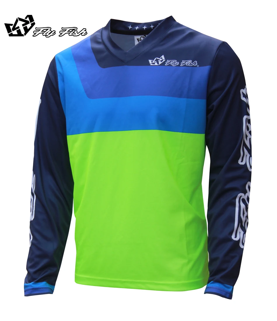 Мужская быстросохнущая рубашка для мотокросса FLY FISH Джерси езды на горных