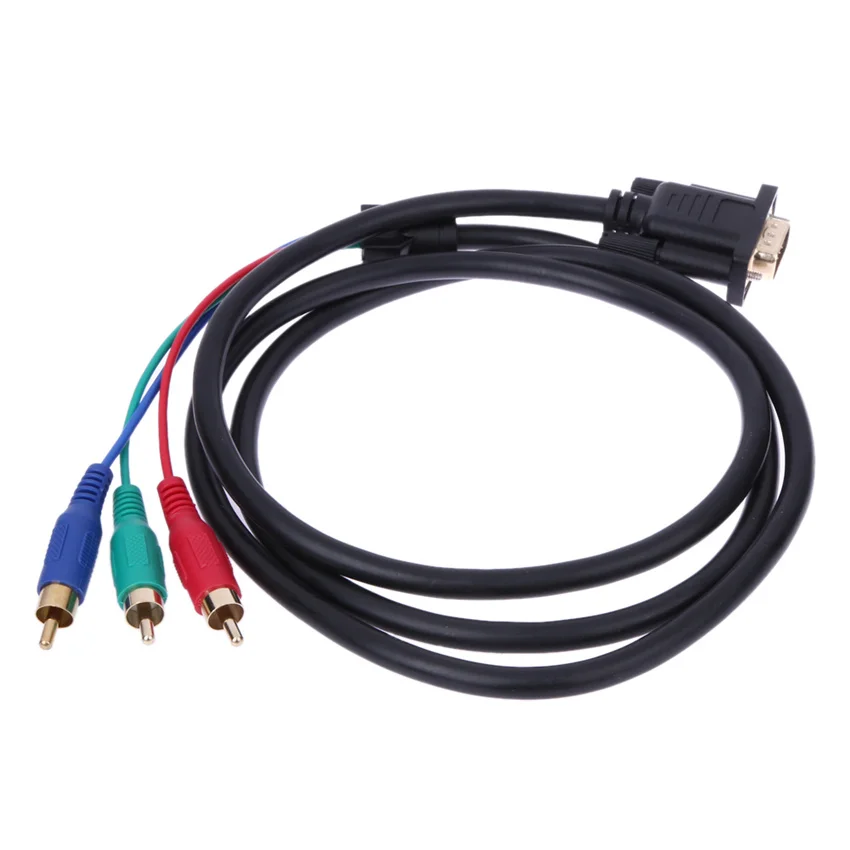 Новый 1 5 м футов VGA к ТВ 3 RCA компонентный av адаптер кабель для ПК ноутбука|vga to tv|vga