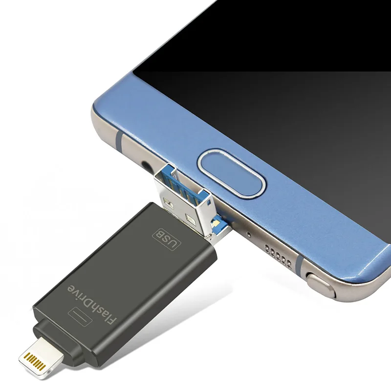 Металлический USB флеш накопитель Kismo 16 ГБ 32 OTG для мобильных телефонов iPhone X 8 7 6 ipad