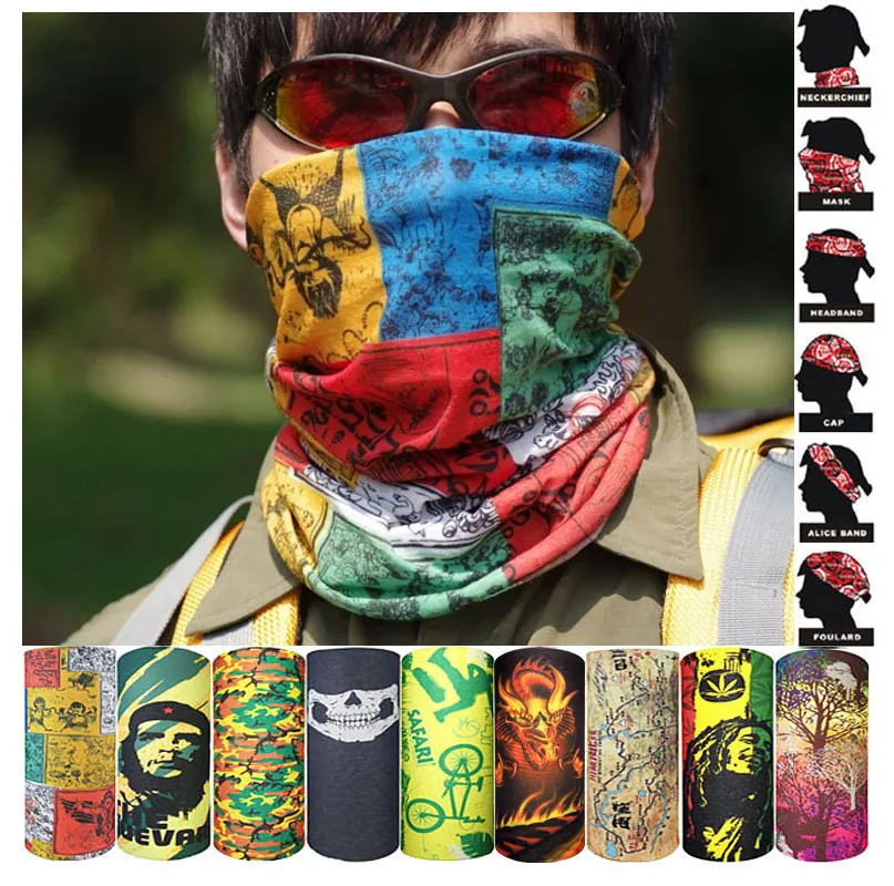 

Outdoor Bandana Fishing Sports Cycling Mask buffe Shemagh Military Head Scarf Face Shield Headband Neck Warmer Tubular Bandanas