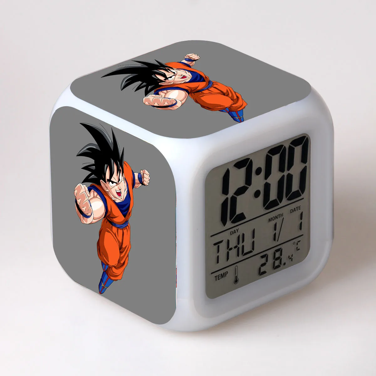 20 Мультфильм Dragon Ball детский будильник игрушки светодиодные Будильник, цифровой Электронные часы с будильником Пробуждение света настольные reveil wekker - Цвет: 20