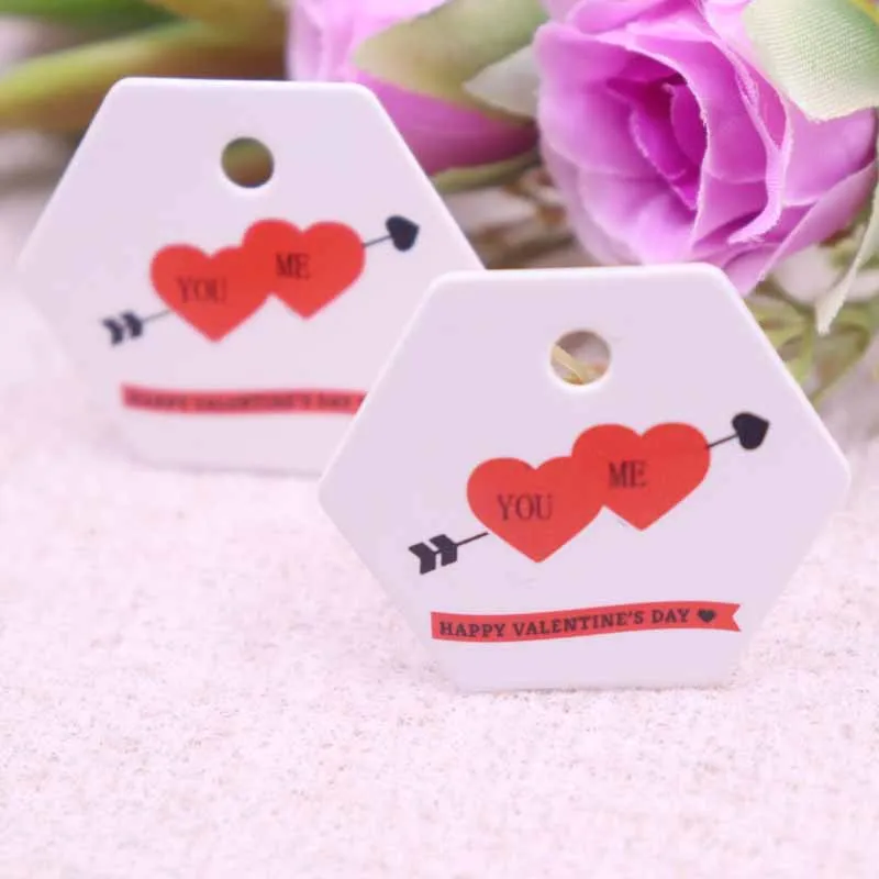 3x3 5 см 100 шт. DIY valentie TAG love day многоугольная Любовь Бабочка Милая подъемная карта