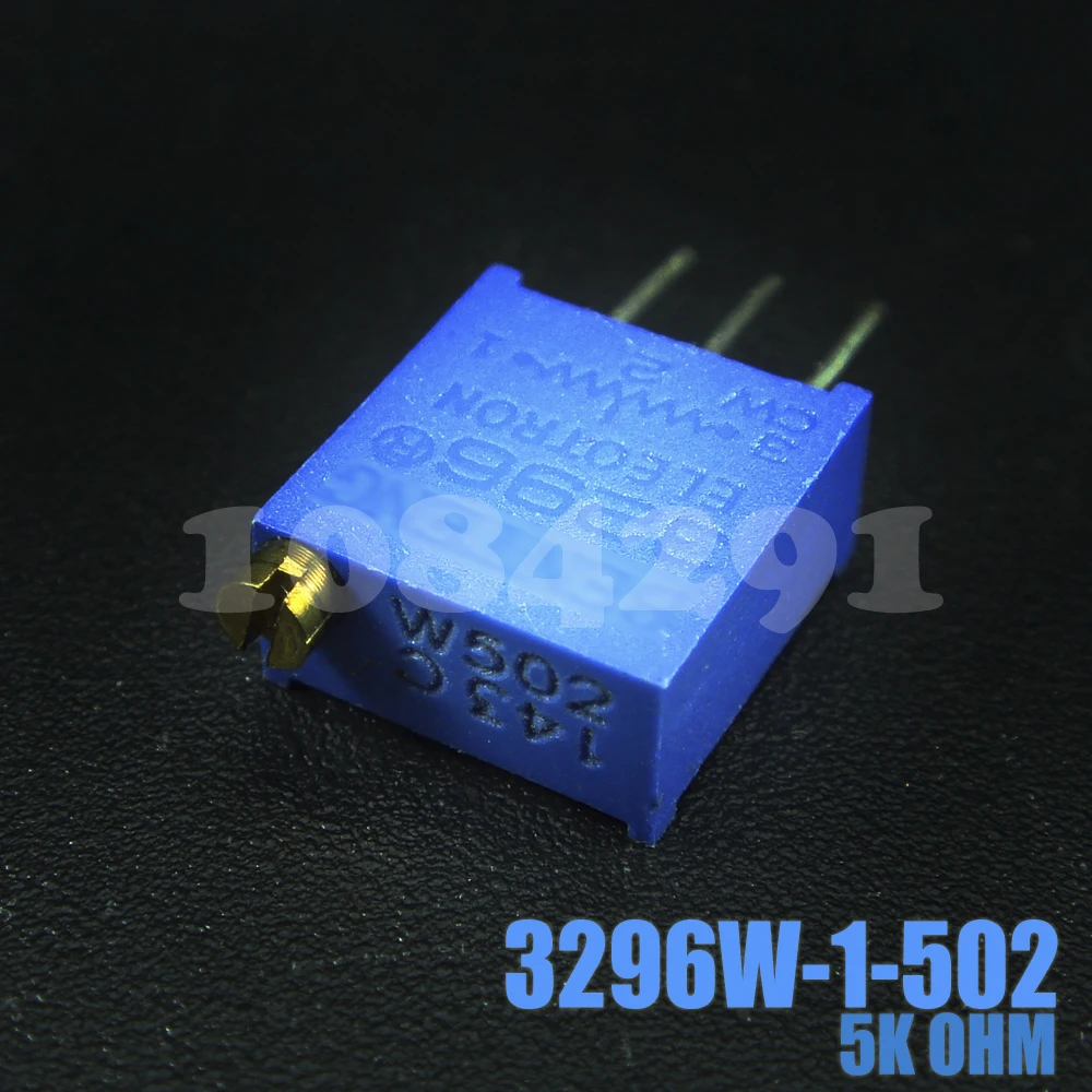 10 шт./лот 5K Ohm 3296W-1-502 триммеры с потенциометром переменный резистор |