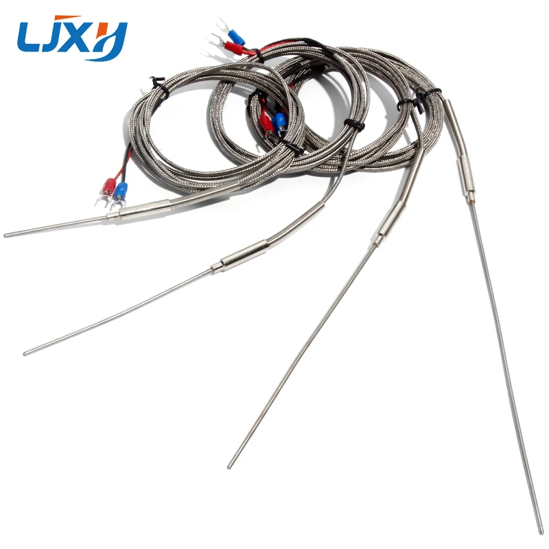 

LJXH K-Type Thermocouple 2mm Probe Dia. 50mm/100mm/150mm/200mm Probe Length Temperature Sensors 1m/2m/3m/4m/5m Thermocouple