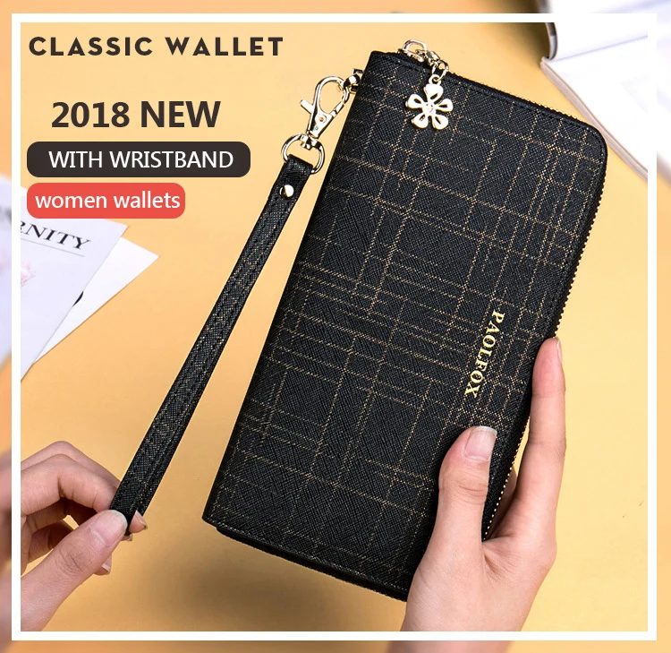 Высококачественный Женский кошелек из натуральной кожи на молнии, Роскошный дизайнерский кошелек, кожаные кошельки, женский клатч, Женский Длинный кошелек
