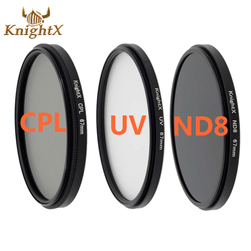 

KnightX CPL UV Lens Filter 58mm ND For nikon Canon t5i T3i T4i 550D 600D 650D 1100D 60D Camera DSLR D5200 D5300 D3100 D3300 52MM