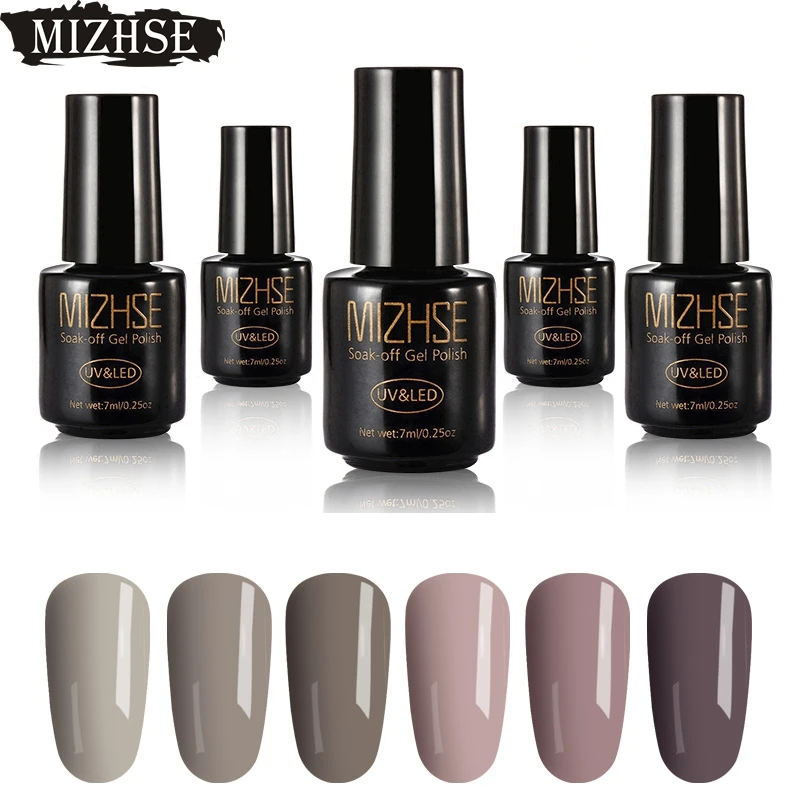 MIZHSE 7 мл УФ светодиодный гель Nagellak для маникюра Набор лаки ногтей Vernis