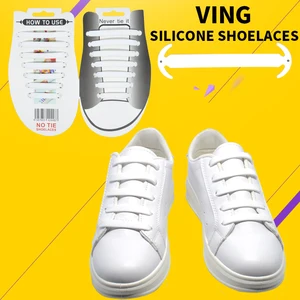 14 шт., силиконовые шнурки унисекс для бега, без завязывания