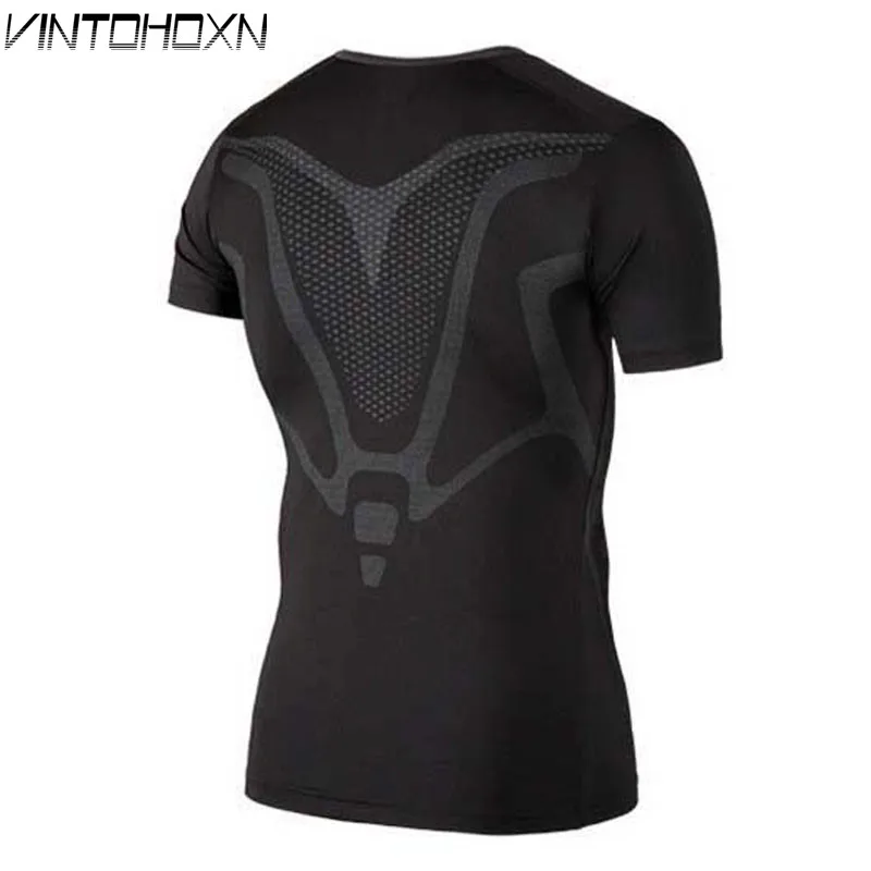 

2018 Men Workout GYM Fitness Tops Tee Sport Run Yoga Train Male Quick Dry Compression Exercise Muslce Bodybuilding T Shirt UX58