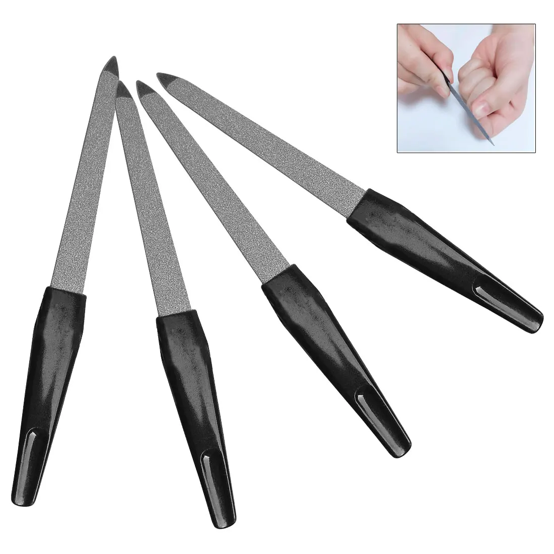 5 шт. нержавеющая сталь пластиковая ручка металлические двухсторонние пилки для