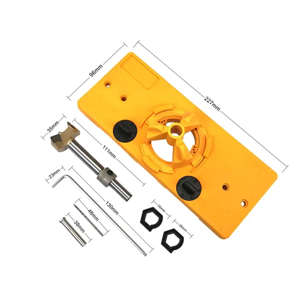 35 мм чашки стиль шарнир расточные джиг сверла руководство набор двери отверстие