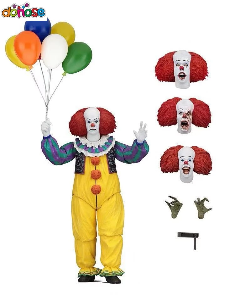 Neca Toys Figure The Movie IT Pennywise 1990 Stephen King's It Clown Model Collection Decor For Halloween Decoration Horro Gift | Игрушки
