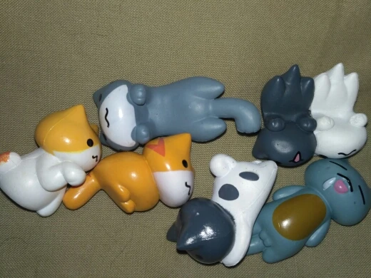 Горячая 6 шт./партия мультфильм Lucky Cats микро пейзаж котенок Microlandschaft горшок культура инструменты садовые украшения бонсай миниатюры