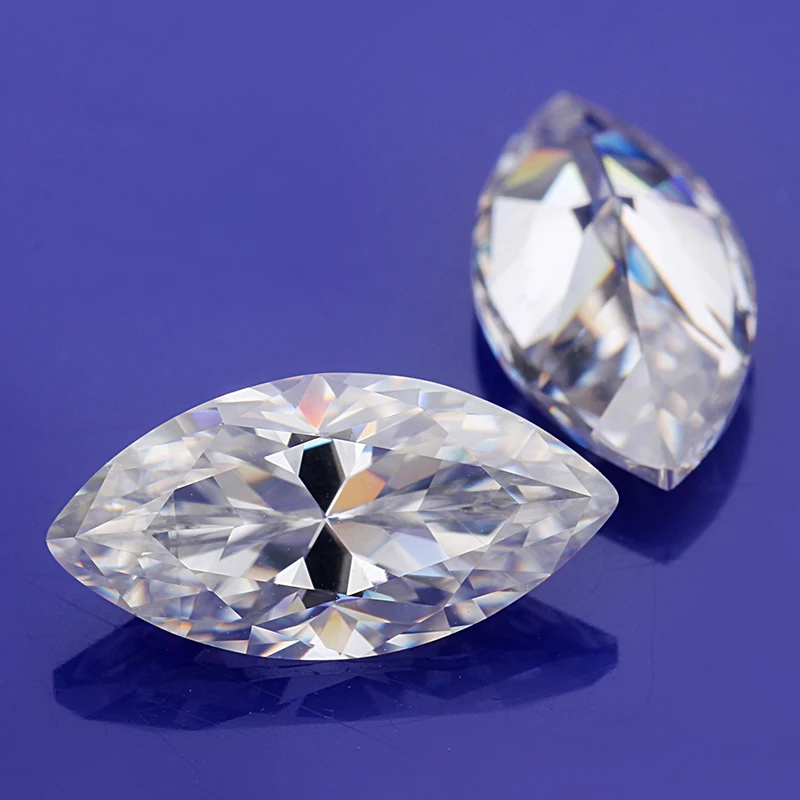 5x10 мм 1 карат EF Color VVS clearity Marquise Shape Moissanite Свободный Камень для ювелирных