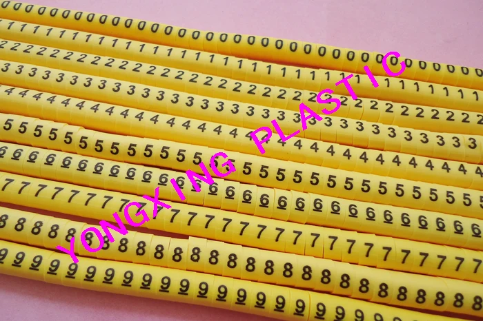 1000 шт./лот EC 0 костюм кабель 1 5 мм2 желтый цвет 9 каждый номер 100 шт|cable color|cable numbernumbered