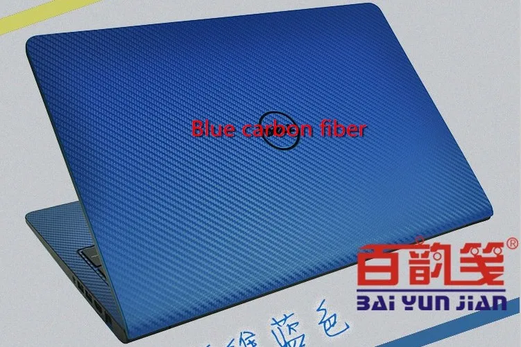 Blue Carbon fiber Специальный чехол для ноутбука из углеродного волокна, Виниловая наклейка для ASUS VivoBook Pro N580VD N580GD N580 15,6" - Цвет: Blue Carbon fiber