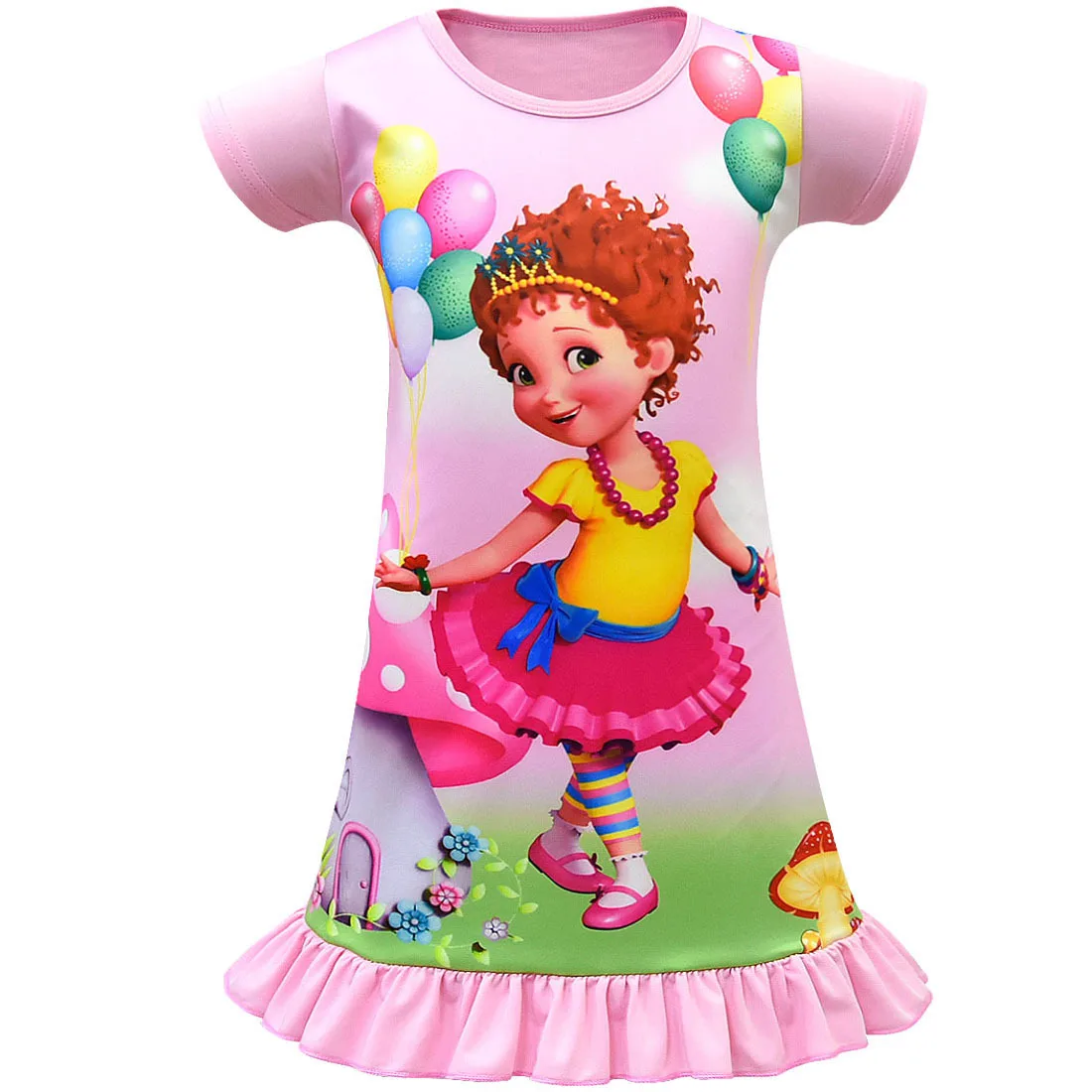 

Fashion 2019 Fancy Nancy Clothes for Toddler Girl Princess Dress Little Girls Clothing Sleepwear Short Sleeve Dresses Pajamas