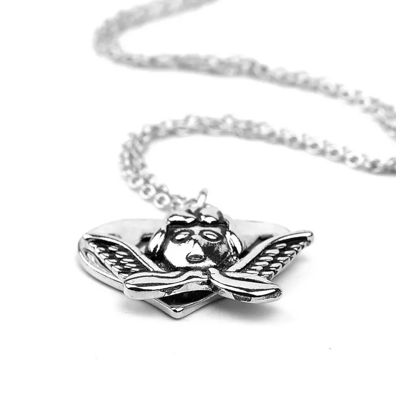 Оптовая продажа подарок на день матери ожерелье серебряного цвета с крыльями