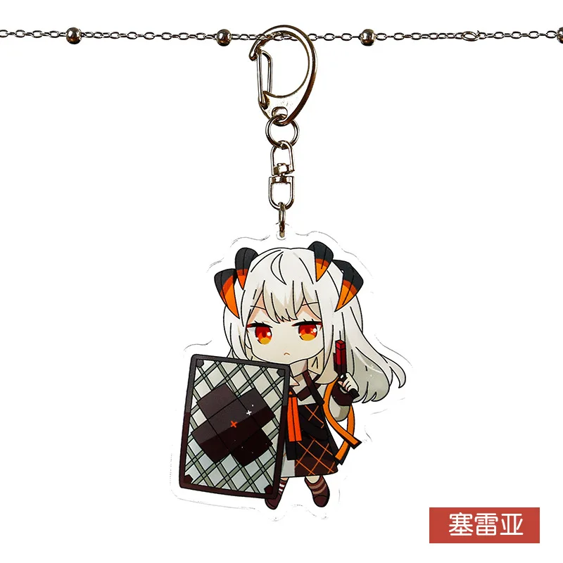 12 Игра Arknights Eyjafjalla мультфильм акриловый брелок тишина Ptilopsis Pramanix Exusiai милые забавные подвесные брелоки Llaveros подарки - Цвет: 12