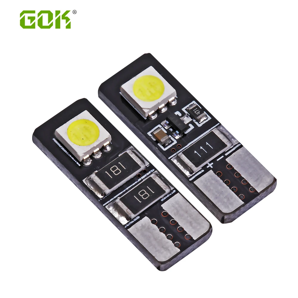 

Светодиодная лампа Canbus T10 W5w 2smd 5050 высокой яркости, 10 шт./лот