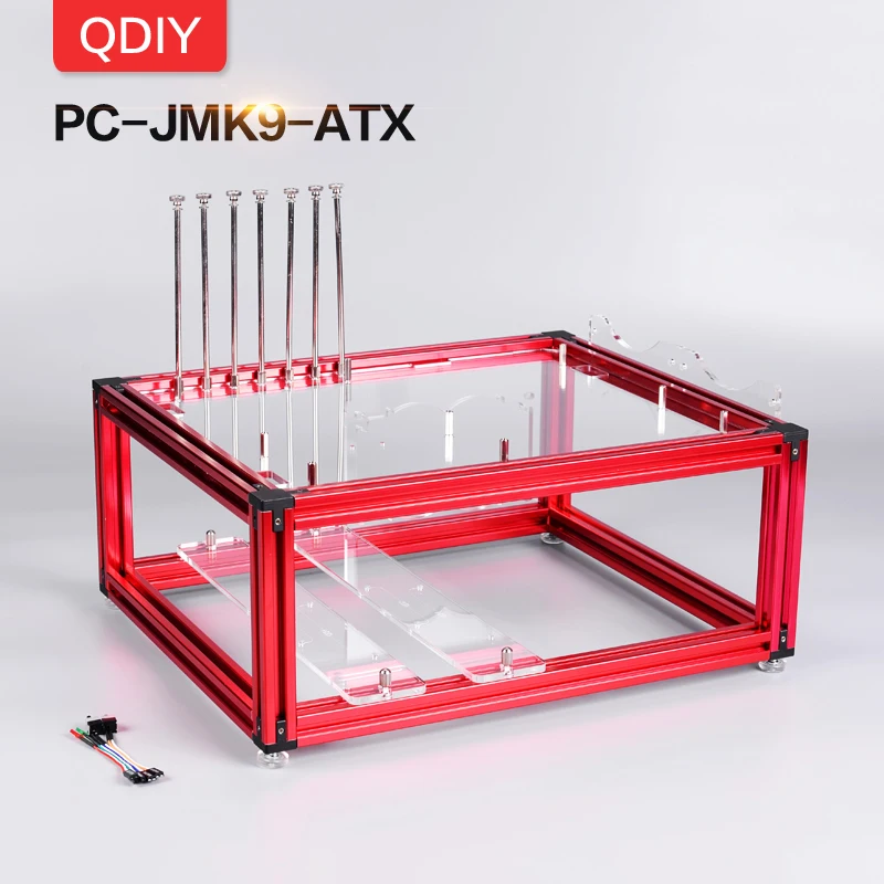 Чехол для ПК QDIY из алюминиевого сплава с водяным охлаждением индивидуальным