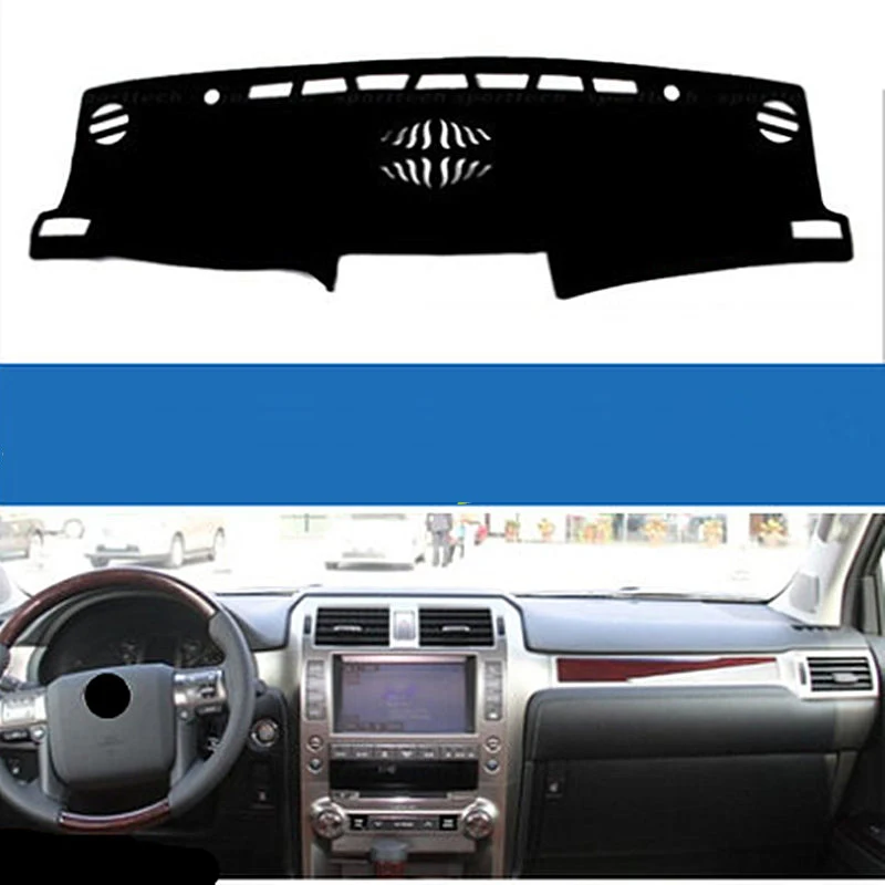 

Для Lexus GX460 400 2010-2014 для левого вождения, 1 шт. коврики для приборной панели автомобиля, солнцезащитный козырек, чехол для приборной панели, Ста...