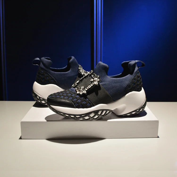 Женские лоферы на плоской подошве с кристаллами; zapatos mujer; Роскошные брендовые весенние слипоны со стразами и квадратной пряжкой; кроссовки на плоской подошве для бега; женские кроссовки