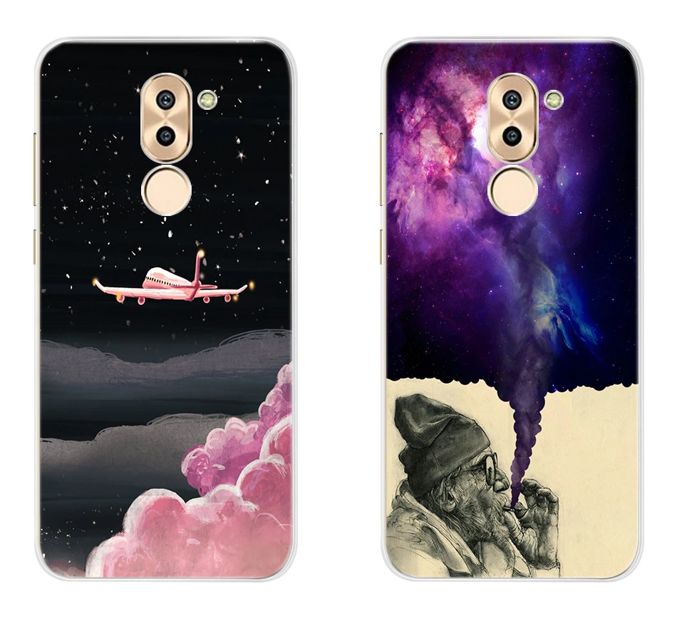 Модный чехол для телефона huawei GR5, задняя крышка, силиконовый мягкий чехол из ТПУ для huawei mate 9 Lite, чехол, чехол для Honor 6X Funda