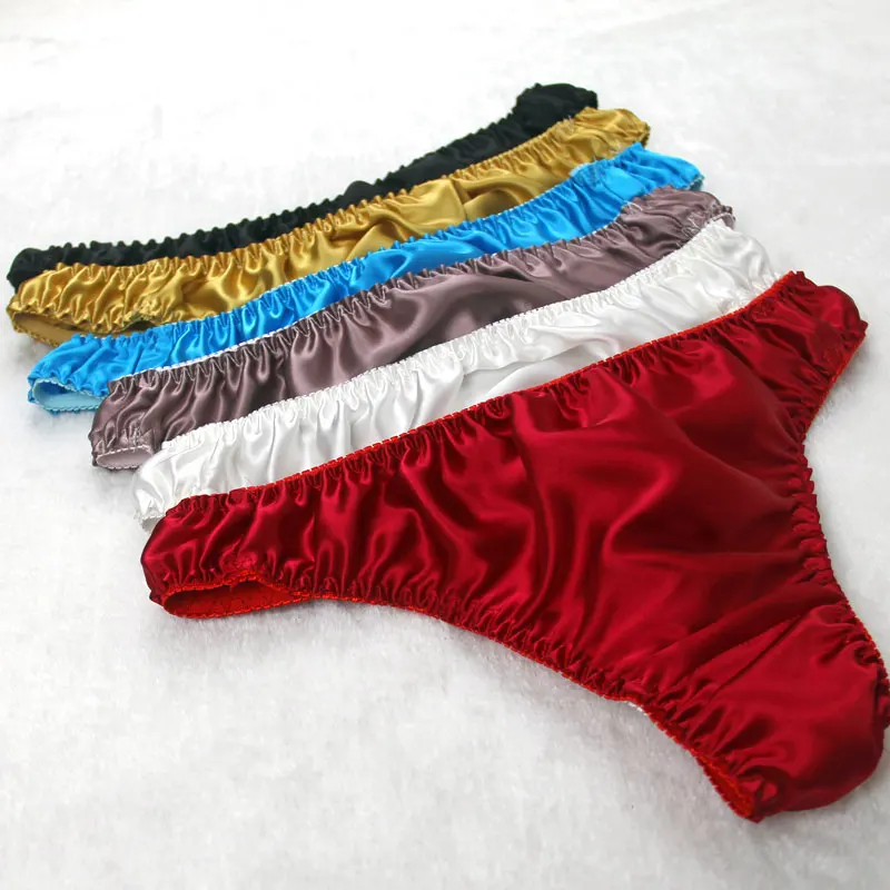 Шелковое Мужское нижнее белье из натурального шелка с заниженной талией|underwear th|men t underwearmens silk thong underwear |