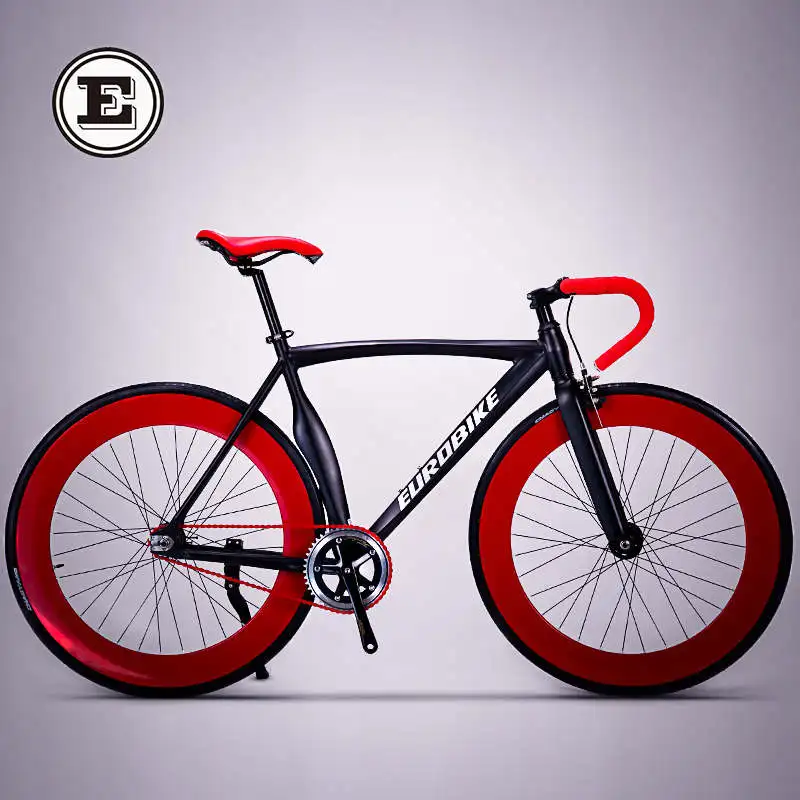 black red Велосипед с фиксированной передачей 700CC колесо 52 см рама из алюминиевого сплава мышечный дорожный велосипед фиксированная передача фиет Bicicleta - Цвет: black red