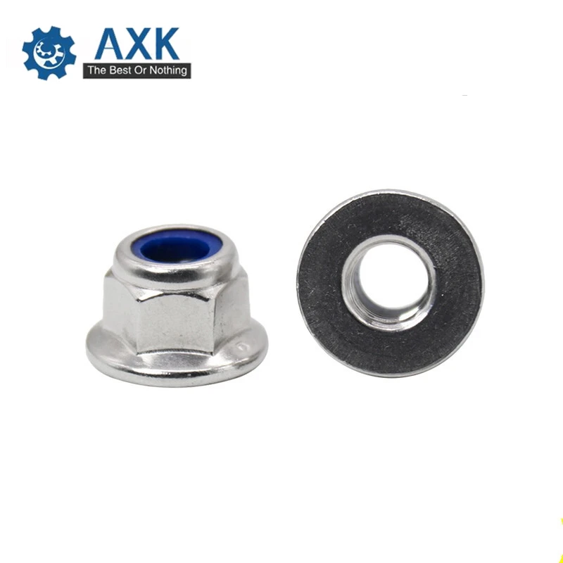 

Flange Lock Nuts Stainless Steel Nylon 50pcs/lot M4 M5 M6 M8 Stainlness Din6926 Axk Electrical 20cm X 5cm (7.87in 7.87in