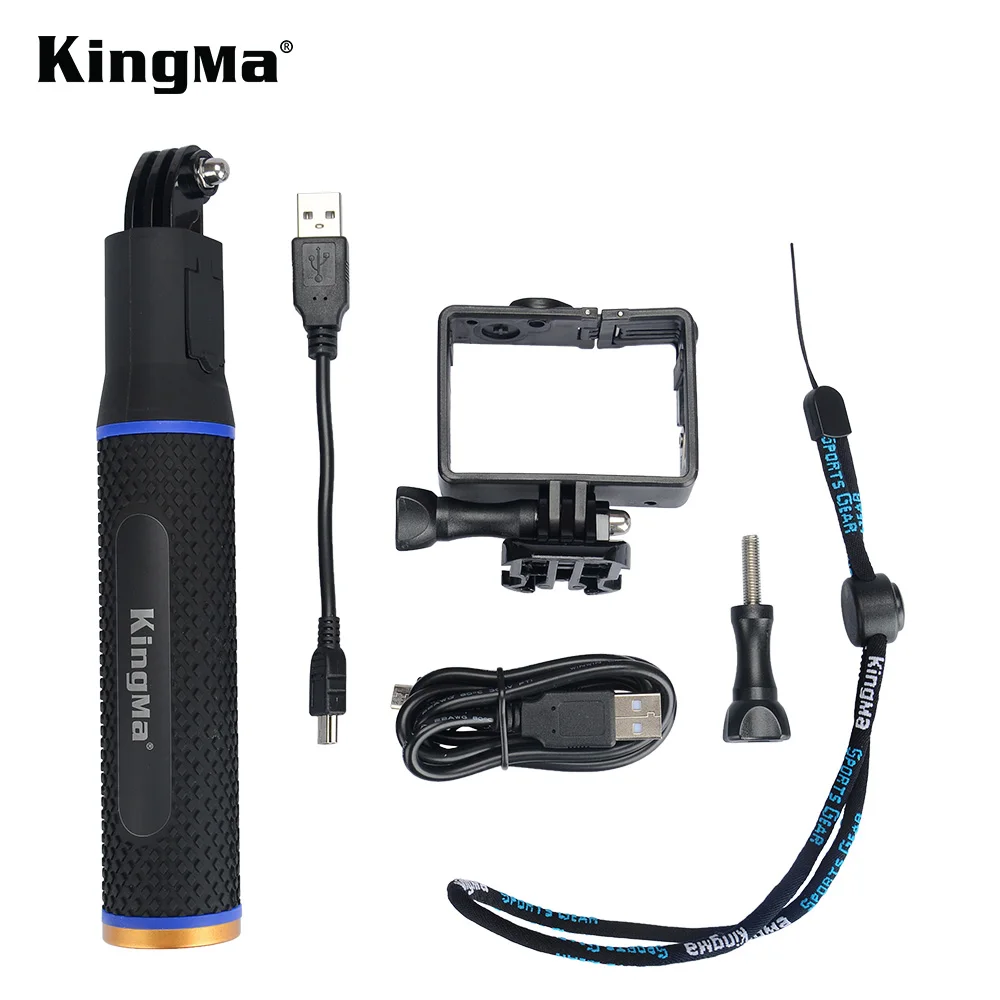 KingMa Gopro Hero 4/3/3+ монопод ручной перезаряжаемые сцепление и двойного назначения Расширенный выпуск защитный рамочный кронштейн Корпус чехол