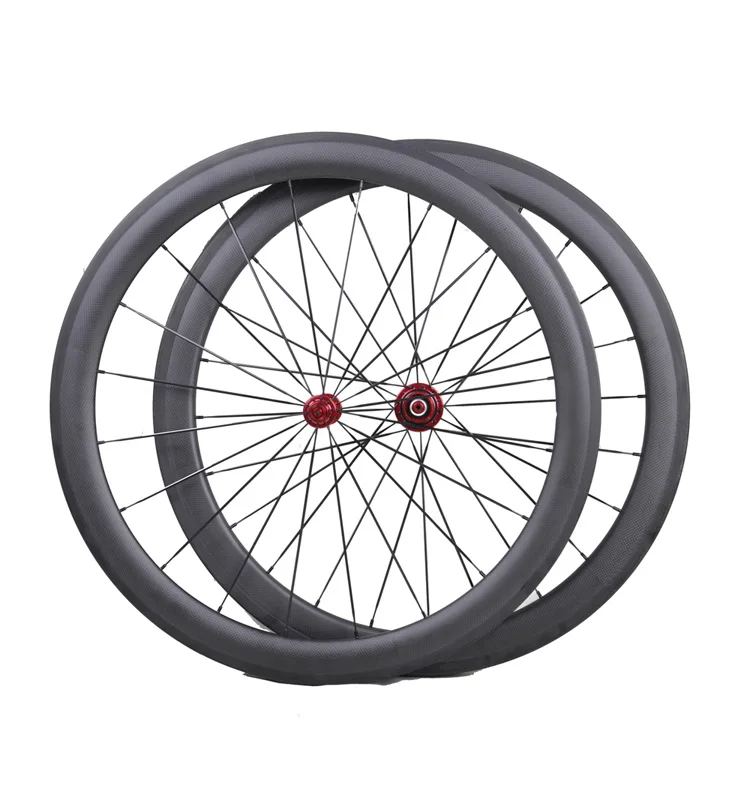 700C R13 Clincher 50 мм Дорожный велосипед колесная карбоновые Колеса 23 мм шириной 3 к матовый