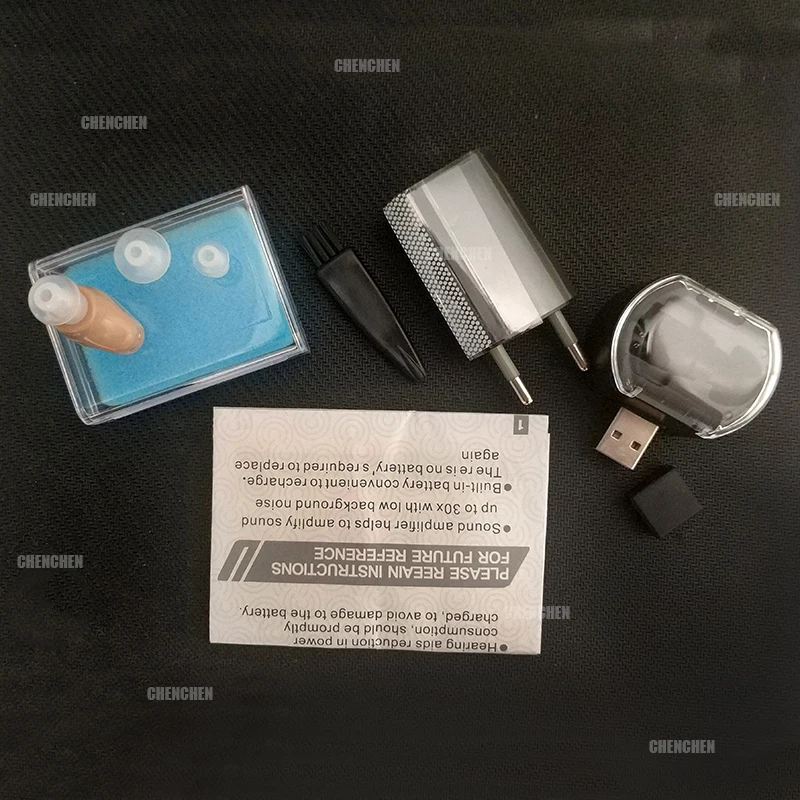 

Rechargeable Hearing AID Mini CIC Adjustable Ear Sound Amplifier Enhancer with Charging Box Hearing Divice Digital Tone Ear Care